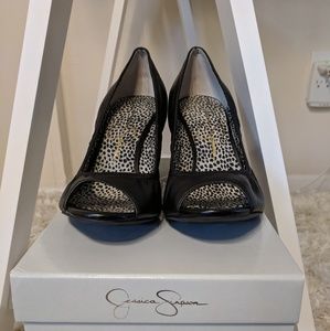 New! Jessica Simpson Noah Black Wedge Size 8.5